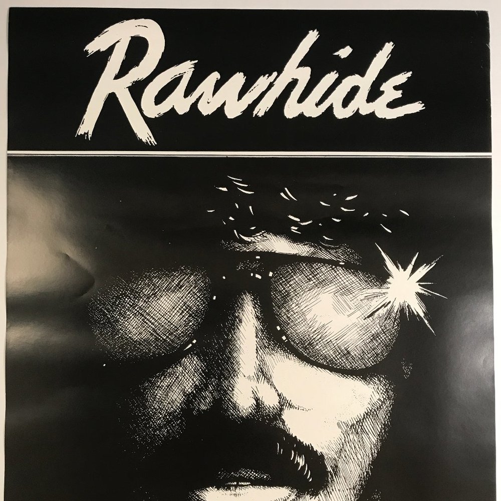 RAWHIDE Leather Bar Poster NYC New York City 1980's 16" x 20"